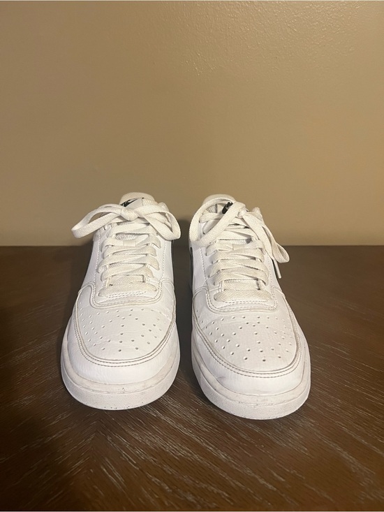 Nike Shoes - Nike Court Vision Low White and Black Woman’s Sneakers 6.5